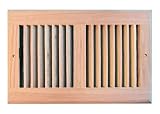 Supreme 10 x 6 Unfinished Oak Wall Register