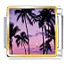 Tropical Sunset Photo Italian Charm Bracelet