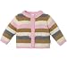 Baby : striped bow cardigan(prwdr pink 12mos)