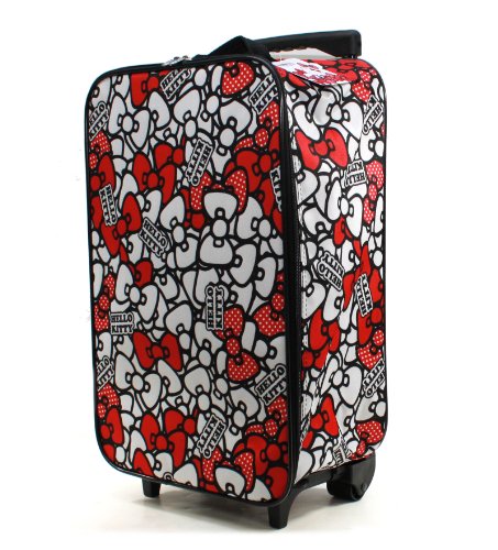 Sanrio Hello Kitty Ribbon Design Rolling Luggage Case  White Picture