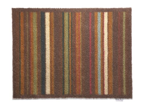 Machine washable doormat dirt trapper absorber door mat stripe (70) 85 x 65cm with a FREE RIB MAT