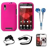 Pink Protective Silicone Skin for Motorola Droid Bionic XT865 (Verizon Wire ....