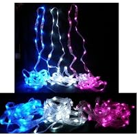 LED BATTERY Rope/Ribbon Light WHITE Fairy Lights-4 Sets-Each 14 feet Long Each