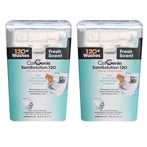 CatGenie 120 SaniSolution Smart Cartridge, Fresh Scent (2-Pack)