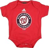 Washington Nationals Red adidas Team Logo Newborn/Infant Creeper