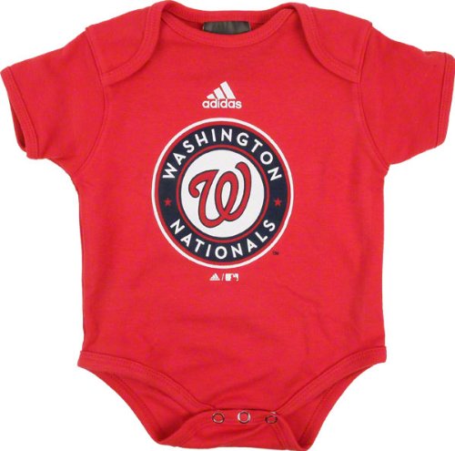 Washington Nationals Red adidas Team Logo Newborn/Infant Creeper