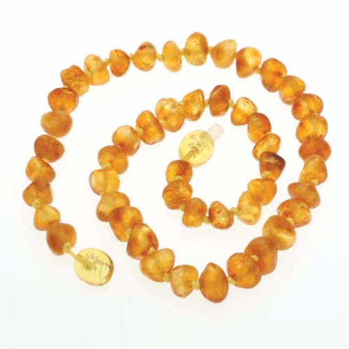 Raw Amber Teething Necklace 100% Certified Genuine Baltic Amber Beads for Teethers