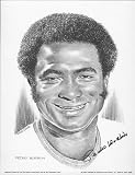 1974 Pedro Borbon Cincinnati Reds Lithograph