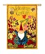 Welcome Gnome Silk Reflections Garden Size Flag