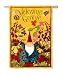 Welcome Gnome Silk Reflections Garden Size Flag