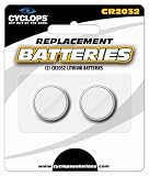 Cyclops BAT2032 CR2032 Replacement Batteries, 2-Pack