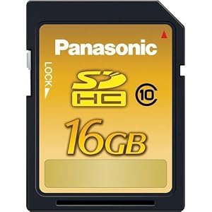 Panasonic RPSDW16GU1K 16GB SDHC High Capacity Memory Card Class 10 by Panasonic
