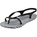 Roxy Women's Poolside Ankle-Strap Sandal,Black/White,6 M US