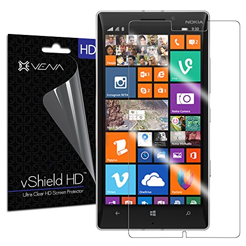 VENA vShield - Nokia Lumia 830 Screen Protector [HD Ultra Clear] High Definition Anti-Scratch Shield with Lifetime Replacement Warranty (3 Pack)