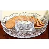 Fifth Avenue Crystal Portico Collection Cracker & Dip Tray