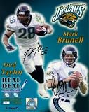 Mark Brunell & Fred Taylor Autographed/Hand Signed Jacksonville Jaguars 16x20 Photo (Ltd. To 99)