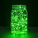 Oak Leaf String Lights, 2 Set of Green Micro 30 LEDs Super Bright Led Rope Lights Battery Operated on 9.8 Ft Long Ultra Thin String Copper with CR2032 Battery for Home Bedroom Party - Green