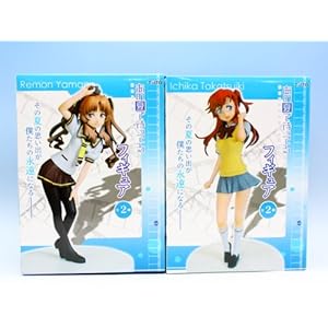 あの夏で待ってる フィギュア キャラクター アニメ プライズ タイトー（全２種フルセット+ポスターおまけ）