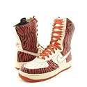NIKE Air Force 1 Supreme 6 inch '07 Boots Ankle Shoes Orange Womens