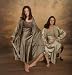 Empress Silk and Velvet Long Robe - Small - Mushroom