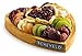 Gourmet Gift Tray,Dried Fruit Platter in a Reusable Heart-Shaped Wooden Tray, Great Gift Idea, By Benevelo Gifts