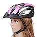 Dcolor Cycling Bicycle Adult Bike Handsome Carbon Helmet with Visor Pink Head Circumference 54-65cm/ Head-width Below 16cm