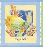 Sage Tropical Fish Wallpaper Border