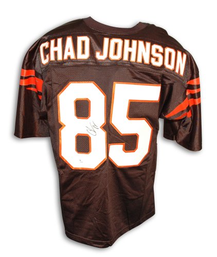 Chad Johnson Autographed Cincinnati Bengals Black Custom Made Jersey