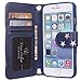 iPhone 6 6s Wallet Case, True Color® HD Printed Vintage American Flag Wristlet Purse Clutch with Removable Wrist Strap, Card Slots & I.D Window Magnetic Closure Media Stand [True HD Collection]
