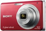 Sony Cyber-shot DSC-W190R Digitalkamera (12 Megapixel, 3-fach opt. Zoom, 6,9 cm (2,7 Zoll) Display und Smile Shutter) rot - 