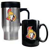 NHL Ottawa Senators Travel Mug & Ceramic Mug Set