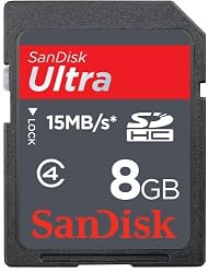 Sandisk 8GB Ultra SD HC Secure Digital SDHC Card (SDSDH-8192, Static Package)