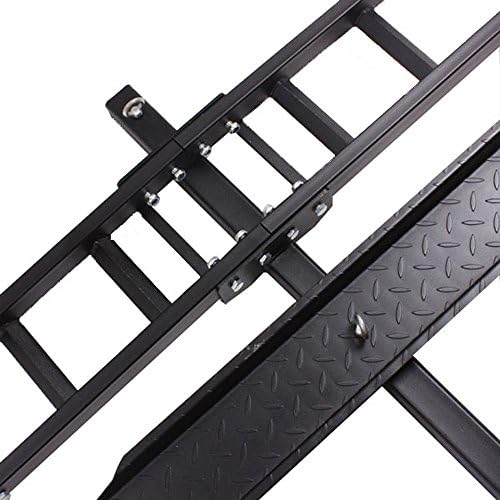 Steel Motorcycle Scooter DirtBike Carrier Hauler Hitch Mount Rack Ramp Anti Tilt