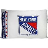 New York Rangers Sideline Pillow Case - White-Standard