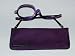 magnifying makeup glasses eyeglasses flip magnify Size 2.5 (250) purple & rhinestones