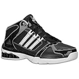  : adidas Women's Fathom Basketball Shoe,Black/White/Silver,6 M US