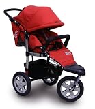 Tike Tech City X3 Swivel Stroller - Alpine Red -- red