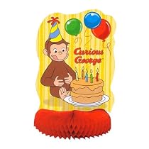 Curious George - Party Supplies - Honeycomb Centerpiece