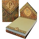 P Monogram Punch Studio Paisley 75-Page mini notepad - magnetic closure jewel on tab