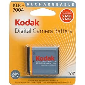 51g1sN MfQL. SL500 AA280  Kodak KLIC 7004 Li Ion Rechargeable Battery for Kodak Digital Cameras & Kodak Zi8 Pocket Video Camera