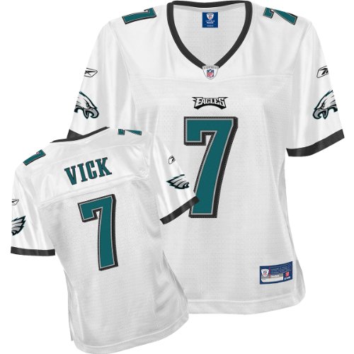 Reebok Philadelphia Eagles Michael Vick Women's Premier White Jersey Medium