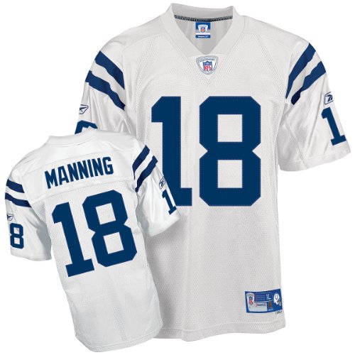 Reebok Indianapolis Colts Peyton Manning Premier White Jersey Large