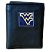 Our executive trifold wallets are made of high quality fine grain leather with a sculpted pewter 
team emblem depicting your favorite team. Packaged in a window gift box.