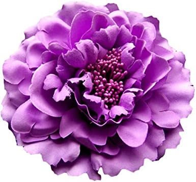 OVERMAL Women Beach Holiday Headwear Peony Flowers Clips (Purple)