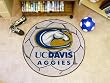 UC Davis Aggies 29" Round Soccer Ball Floor Mat (Rug)