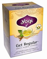 Yogi Get Regular Soothing Mint, Herbal Tea Supplement, 16-Count Tea Bags (Pack of 6)