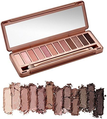 MakeupAcc®12 Colors Eye Shadow Palette Makeup Brush Set