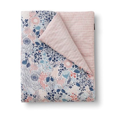 DwellStudio Meadow Powder Play Blanket, Pink, White image