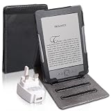 Accessory Pack For The All New Amazon Kindle 4 - 6" 6 Inch Version Black Executive Book Stand Case with UK Mains USB Adaptor Plugby Yousave