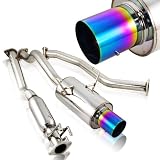 2001 - 2005 Honda Civic EX 2 4 DR JDM 4 Rainbow Burnt Tip High Performance High Flow... by RS Type
